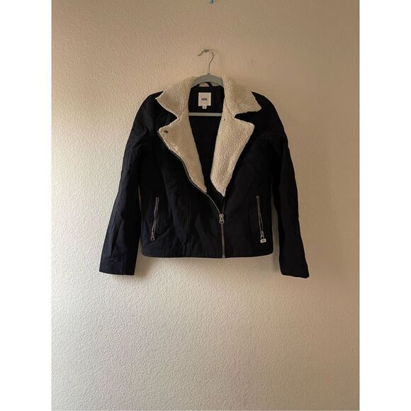 Vans Sherpa lined moto twill jacket size small - Picture 1 of 5